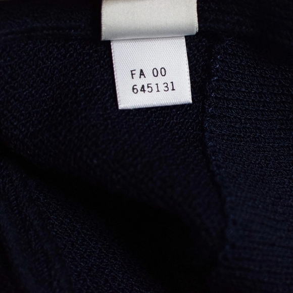 Vintage St. John Santana Knit Blazer Navy Blue Sz 4 - Picture 9 of 11